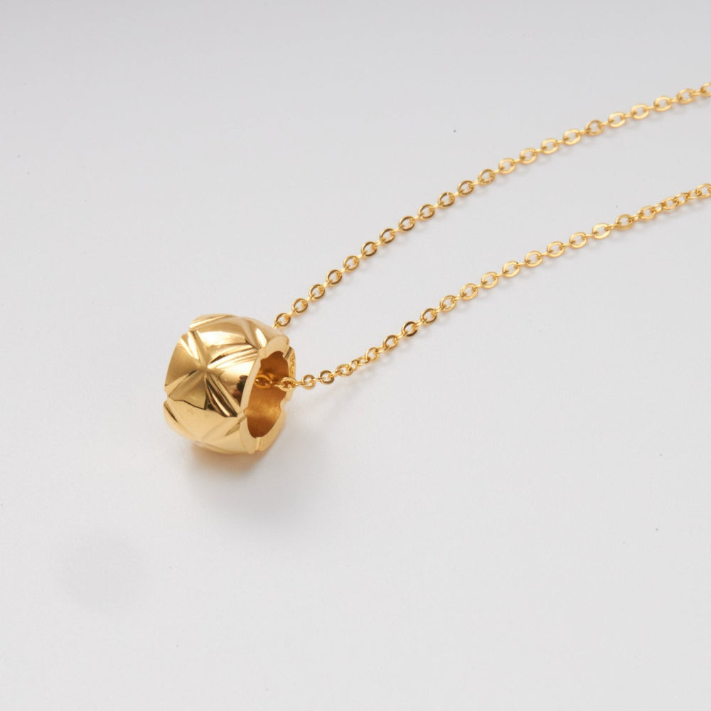 Split Flower X Necklace Gold