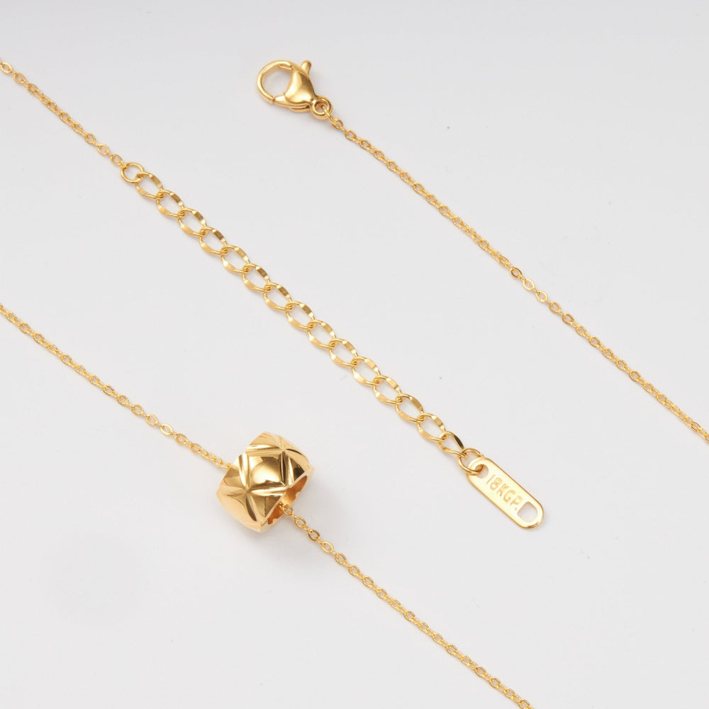 Split Flower X Necklace Gold