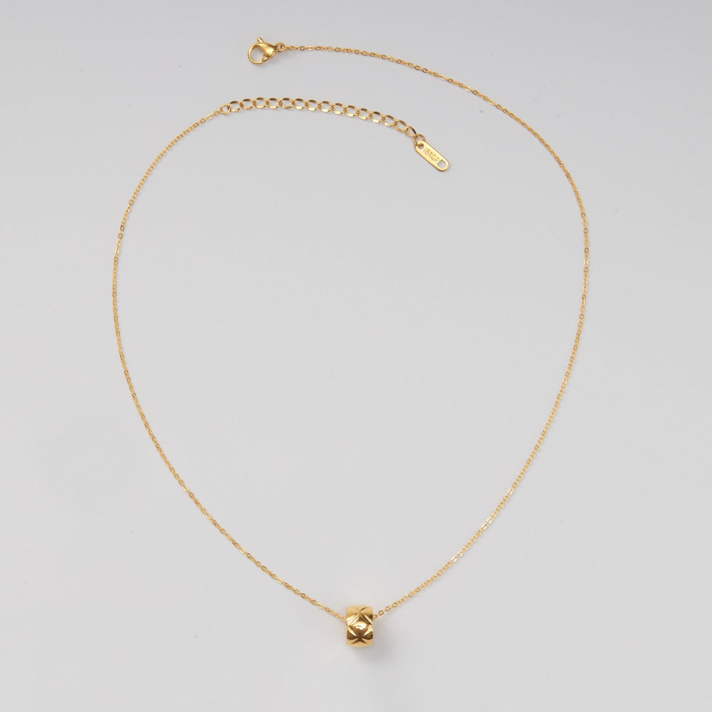 Split Flower X Necklace Gold