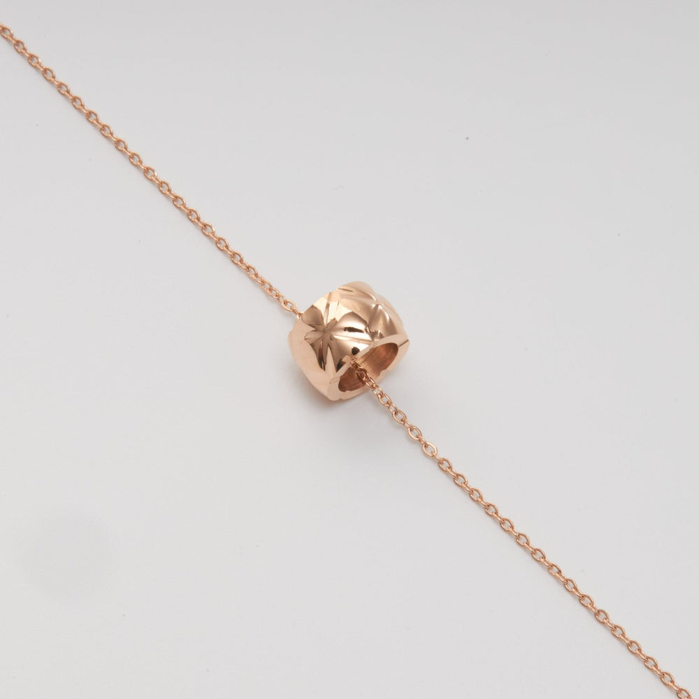 Split Flower X Necklace Rose Gold