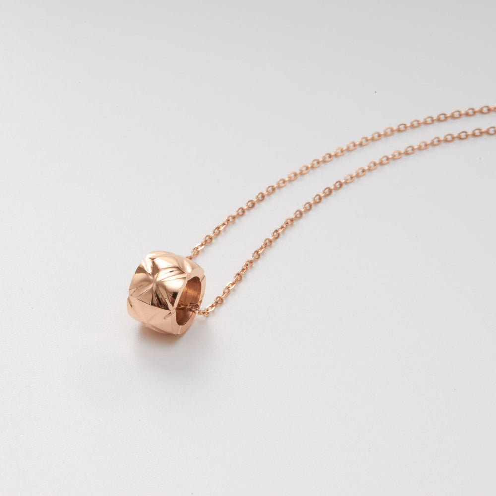 Split Flower X Necklace Rose Gold