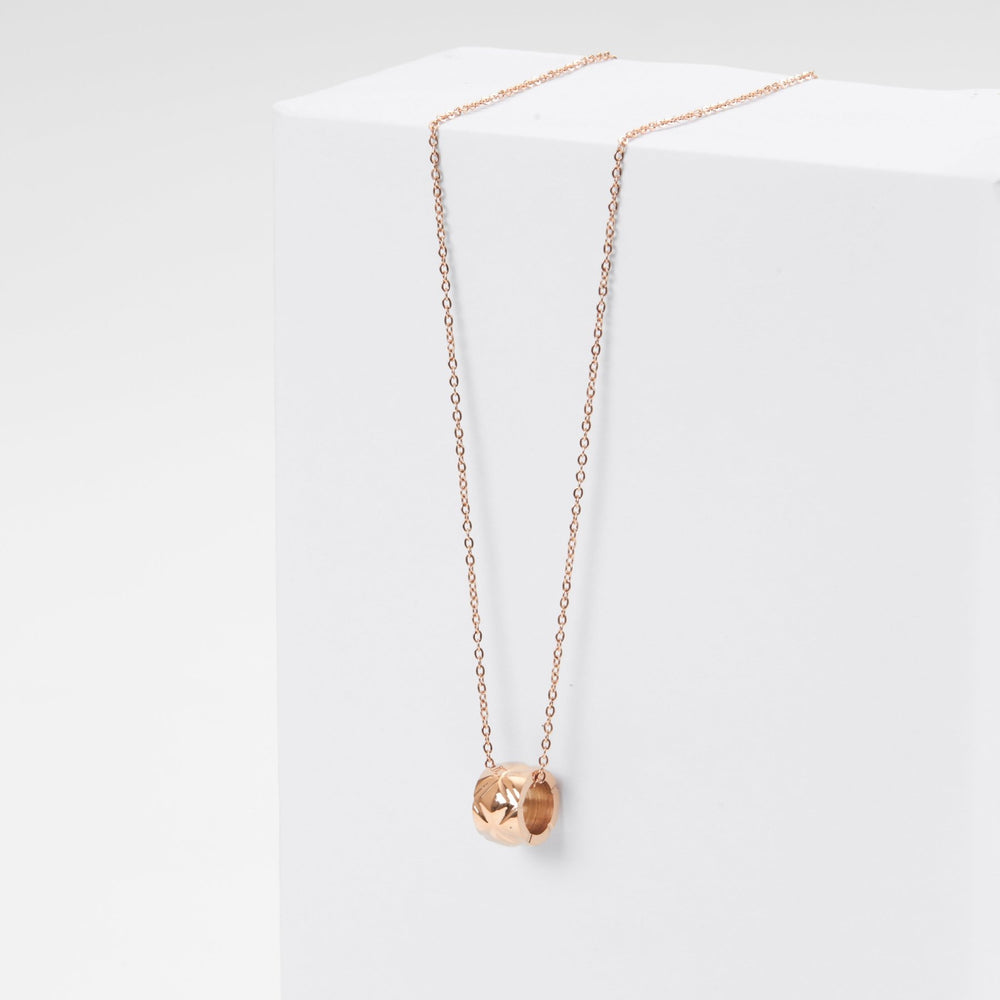 Split Flower X Necklace Rose Gold