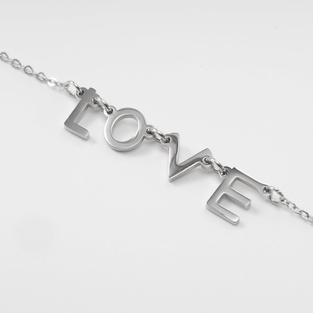 I LOVE Necklace Silver