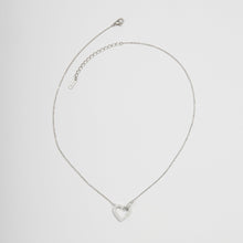 Dây chuyền nữ Heart Lock Jewelry Stone Silver Necklaces CDE6021SV