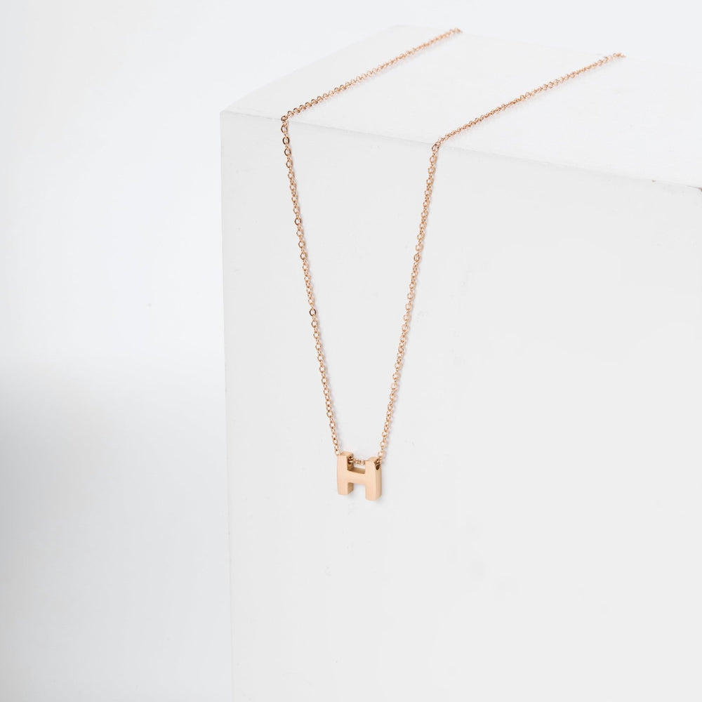 H-shaped Necklace Rose Gold