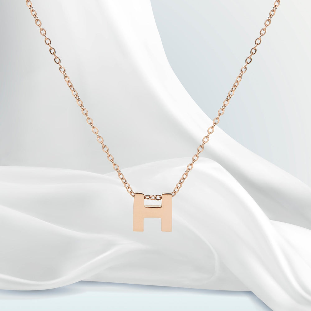 H-shaped Necklace Rose Gold