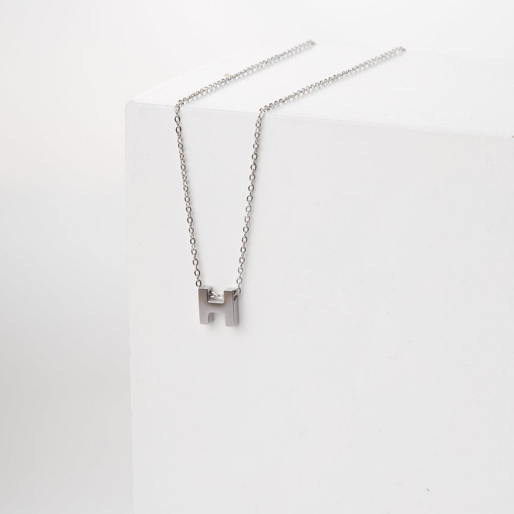 H-shaped Necklace Silver