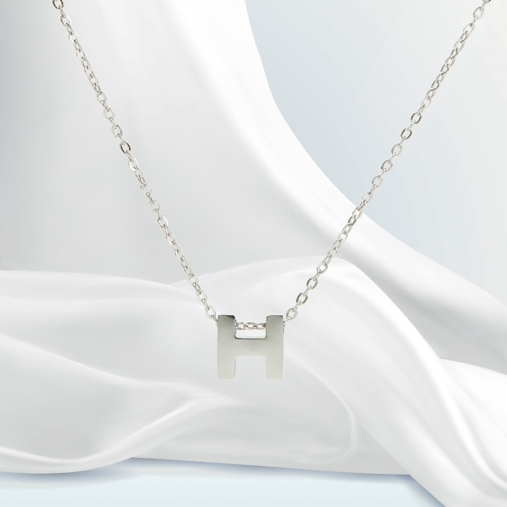 H-shaped Necklace Silver