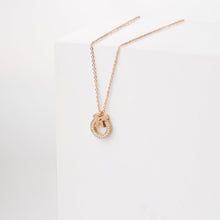 Dây chuyền nữ Diamond Bow Necklace Rose Gold CDE6031RG