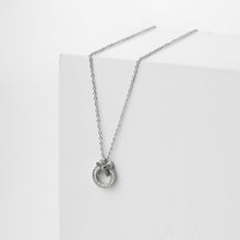 Dây chuyền nữ Diamond Bow Necklace Silver CDE6031SV