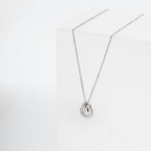 Dây chuyền nữ Diamond Bow Necklace Silver CDE6031SV