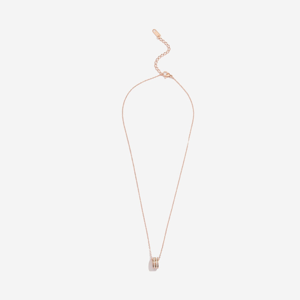 Eternity Dual Necklace Rose Gold