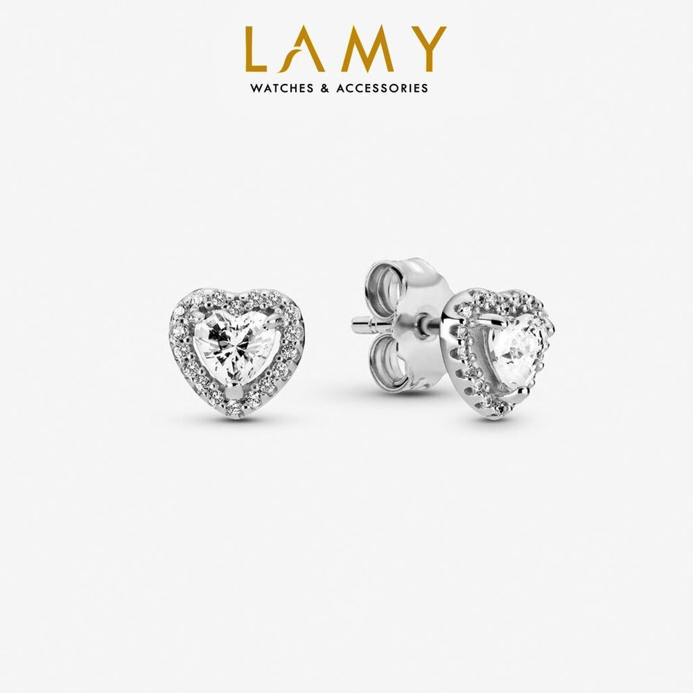 Retro Heart Shaped Earrings Silver
