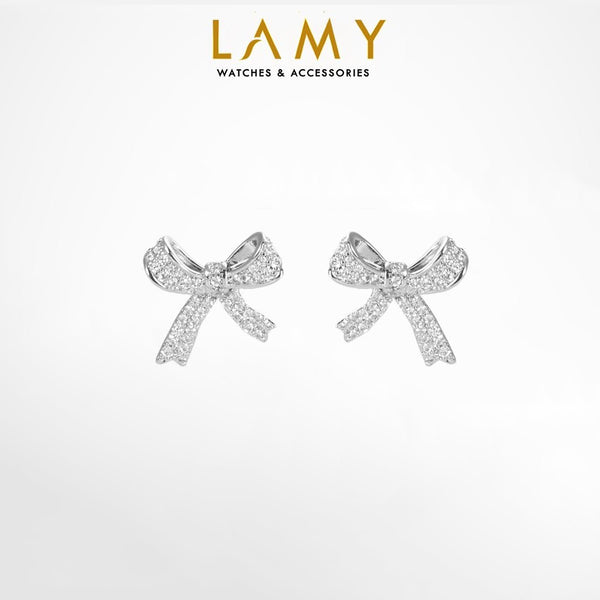Bow Earrings Silver