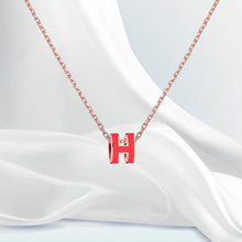 Dây chuyền nữ H-shaped Red Necklaces CDE6028RD