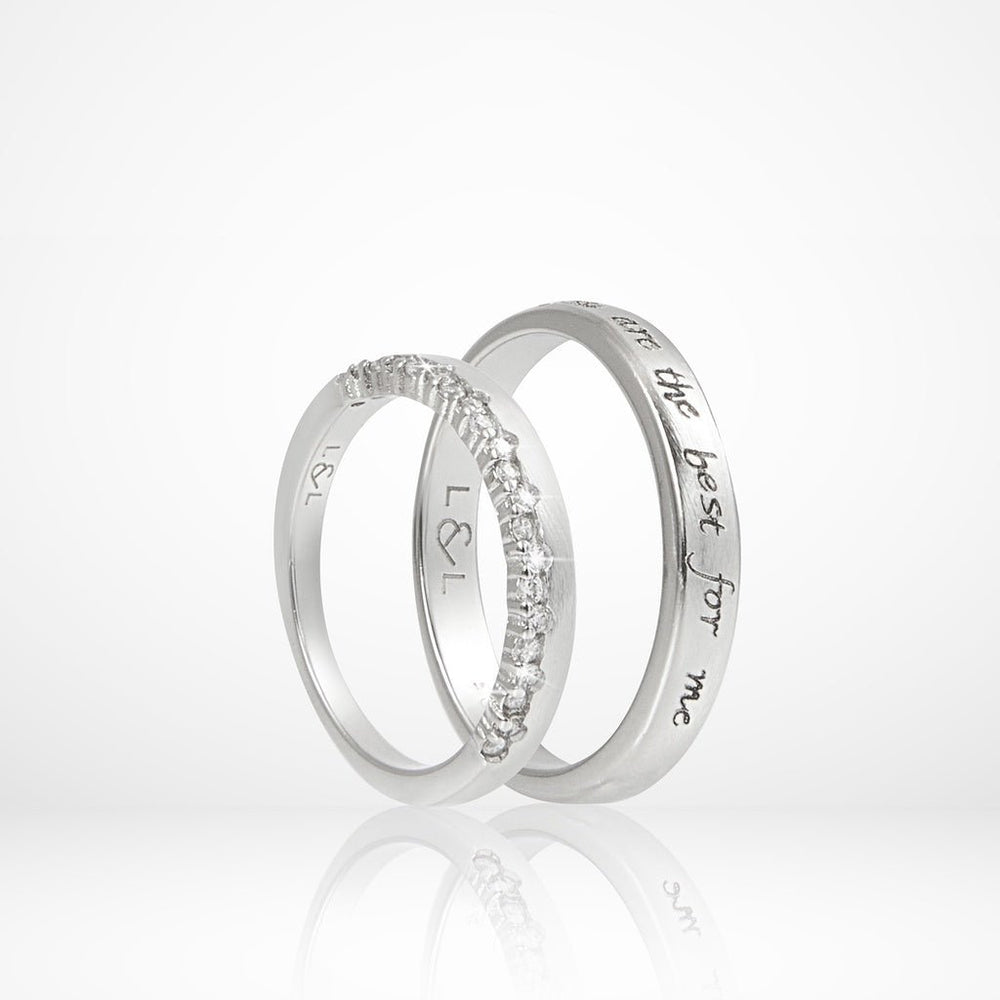 "You Are the Best to Me" Rings