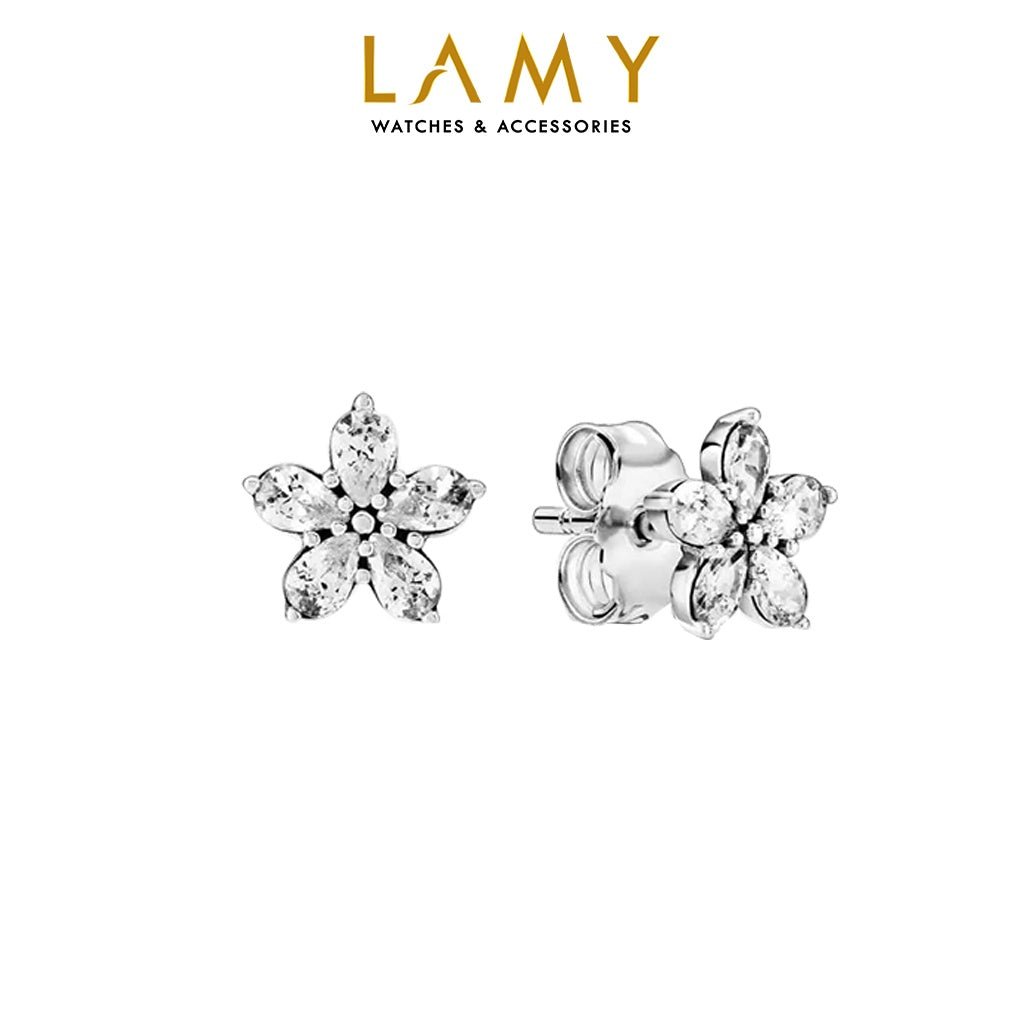 Khuyên tai LAMY Sparkling Snowflake Earrings CDE3035SV