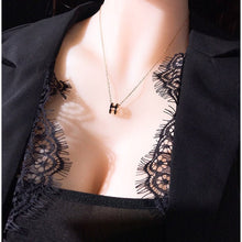 Dây chuyền nữ H-shaped Black Necklace CDE6028BL