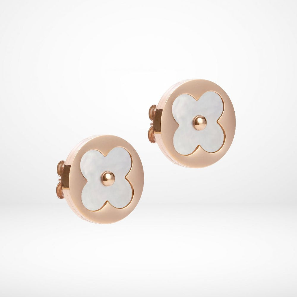 Lucky Leaves Earrings Rose Gold