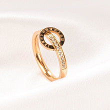 CDE In Love Forever Crystal Rose Gold Ring CDE8000RG