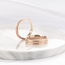 Bộ nhẫn LAMY Milgrain Rose Gold Ring CDE8003RG & CDE8004RG