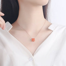 Dây chuyền nữ H-shaped Red Necklaces CDE6028RD