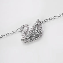 Dây chuyền nữ White Swan Crystal Silver Necklace CDE6042WH