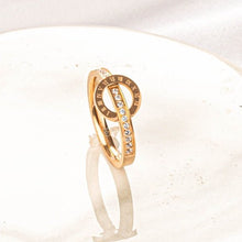 CDE In Love Forever Crystal Rose Gold Ring CDE8000RG