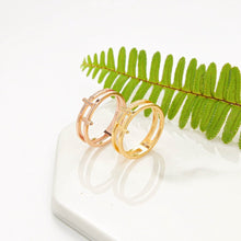 Nhẫn LAMY Elsa T Crystal Dual Rose Gold Ring CDE8028
