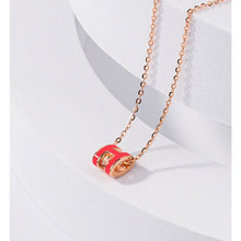 Dây chuyền nữ H-shaped Orange Necklaces CDE6028OR