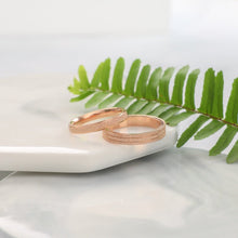 Bộ nhẫn LAMY Double Milgrain Ring Rose Gold CDE8029RG & CDE8003RG