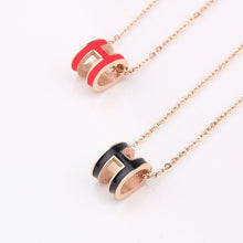 Dây chuyền nữ H-shaped Orange Necklaces CDE6028OR