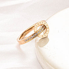 CDE In Love Forever Crystal Rose Gold Ring CDE8000RG