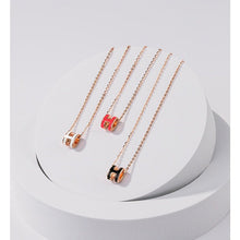 Dây chuyền nữ H-shaped Orange Necklaces CDE6028OR