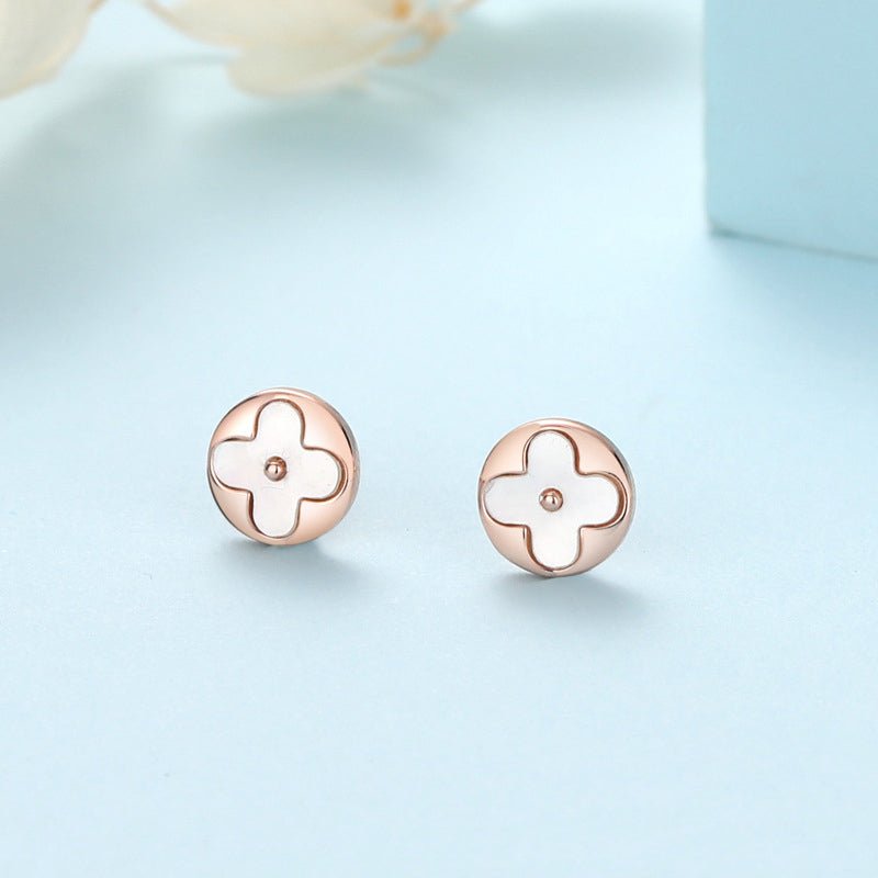 Lucky Leaves Earrings Rose Gold