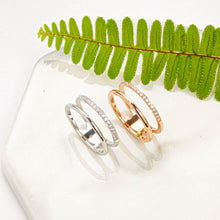 Nhẫn LAMY Elsa Crystal Dual Rose Gold Ring CDE8027