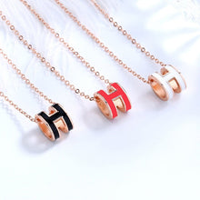Dây chuyền nữ H-shaped Orange Necklaces CDE6028OR