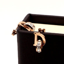 Khuyên tai LAMY D-shaped Earrings Rose Gold CDE3019RG