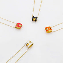 Dây chuyền nữ H-shaped Black Necklace CDE6028BL