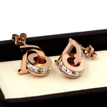 Khuyên tai LAMY D-shaped Earrings Rose Gold CDE3019RG