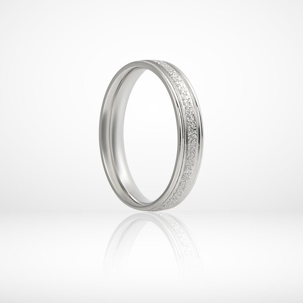 Milgrain Ring Silver Wide