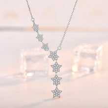 Dây chuyền nữ Multi Stars Necklace Silver CDE6044RG