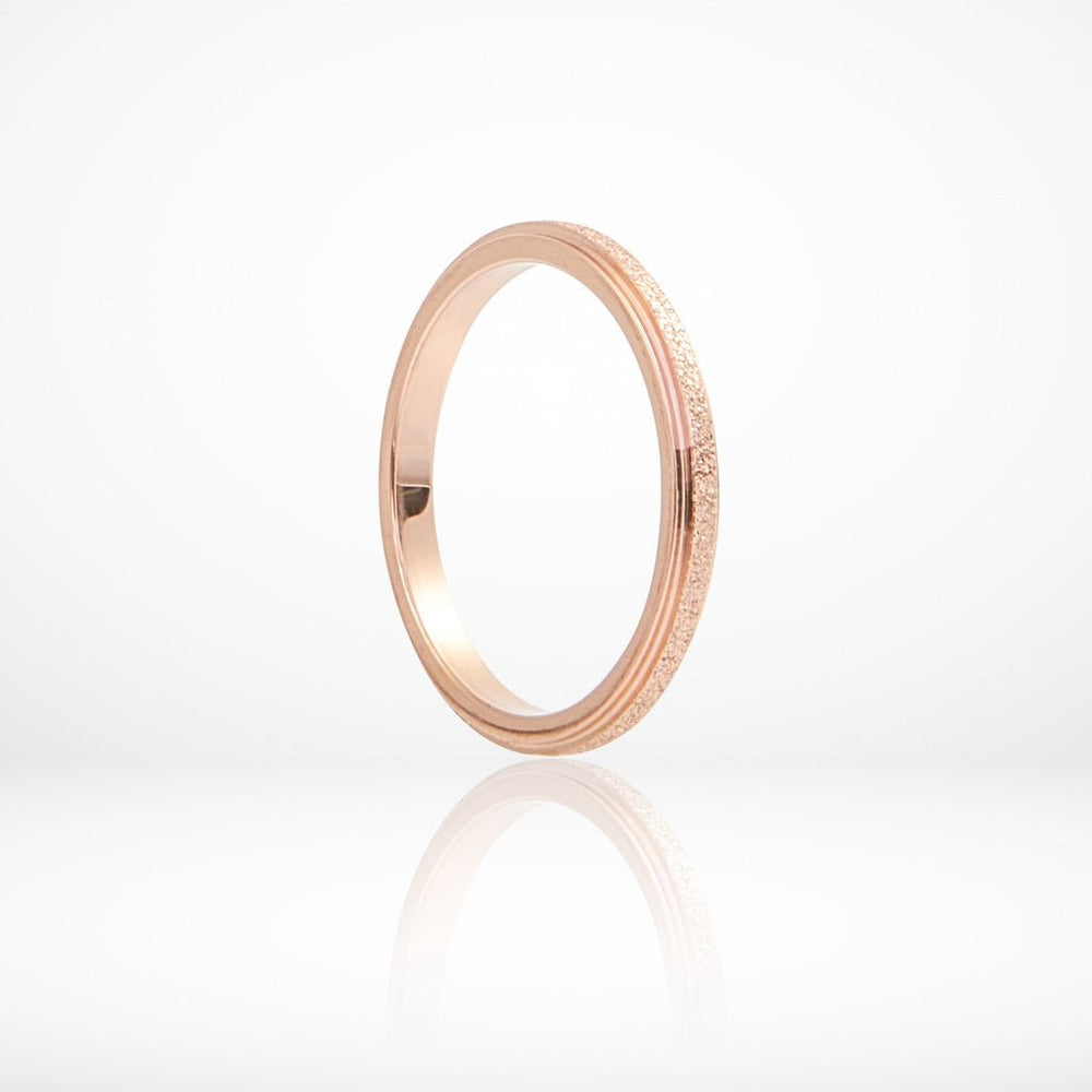 Milgrain Ring Rose Gold Slim