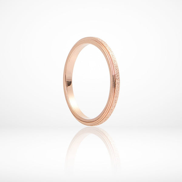 Milgrain Ring Rose Gold Slim