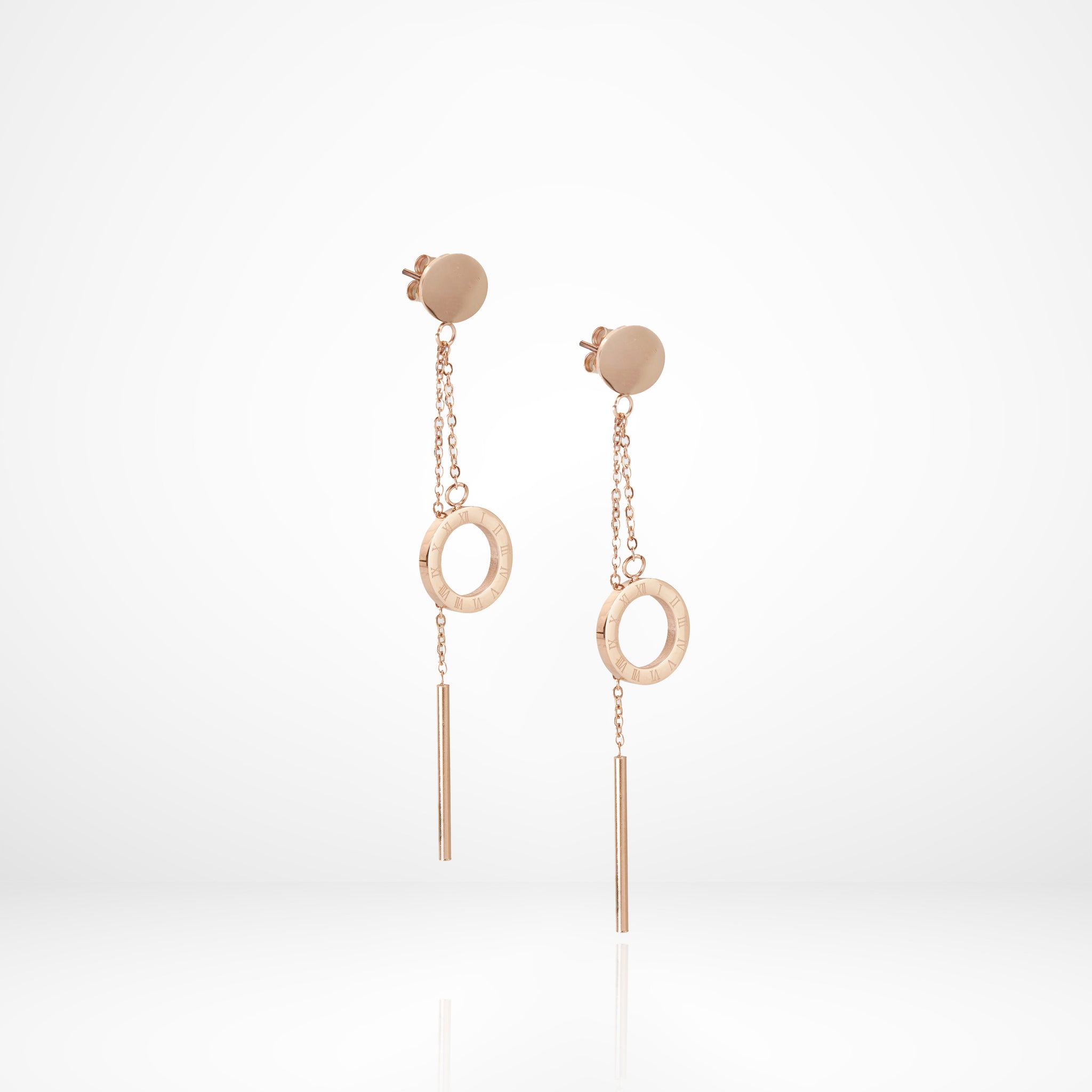 Khuyên tai CDE Roman Numeral Circle Earrings CDE3015