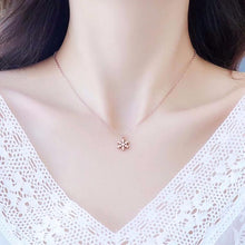 Dây chuyền nữ Romantic Snowflake Necklace Rose Gold CDE6033RG