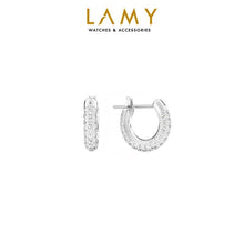 Khuyên tai LAMY Stone Hoop Earrings Silver CDE3047SV