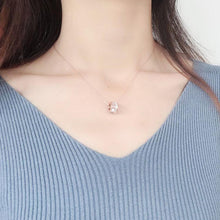 Dây chuyền Geometric Opal Necklace Rose Gold CDE6063RG