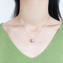 Dây chuyền Geometric Opal Necklace Rose Gold CDE6063RG