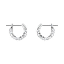 Khuyên tai LAMY Stone Hoop Earrings Silver CDE3047SV